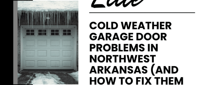 Elite Garage Door Services of Northwest ArkansasA residential garage door covered in icicles highlights cold weather issues in Northwest Arkansas. The image is related to reliable garage door repair services in the area.