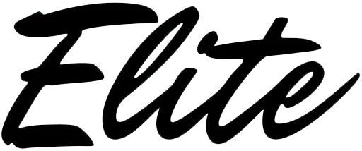 elite-logo Elite Garage Door Services of Northwest Arkansas-Logo displaying the word "Elite" in black script font, representing Elite Garage Door, a professional and reliable garage door service provider in Northwest Arkansas, offering installation and repair services for residential garage doors.