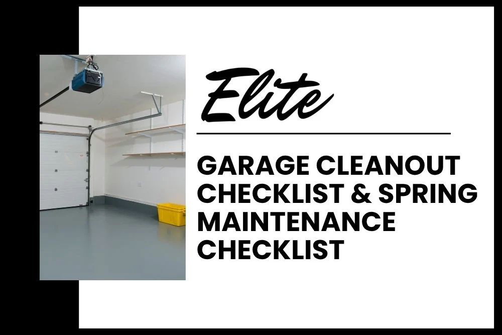 garage maintenance spring checklist
